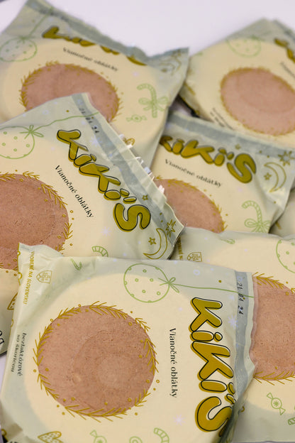 KiKi´S, vianočné oblátky, bezlaktózové so škoricou, 10x50g, rodinné balenie